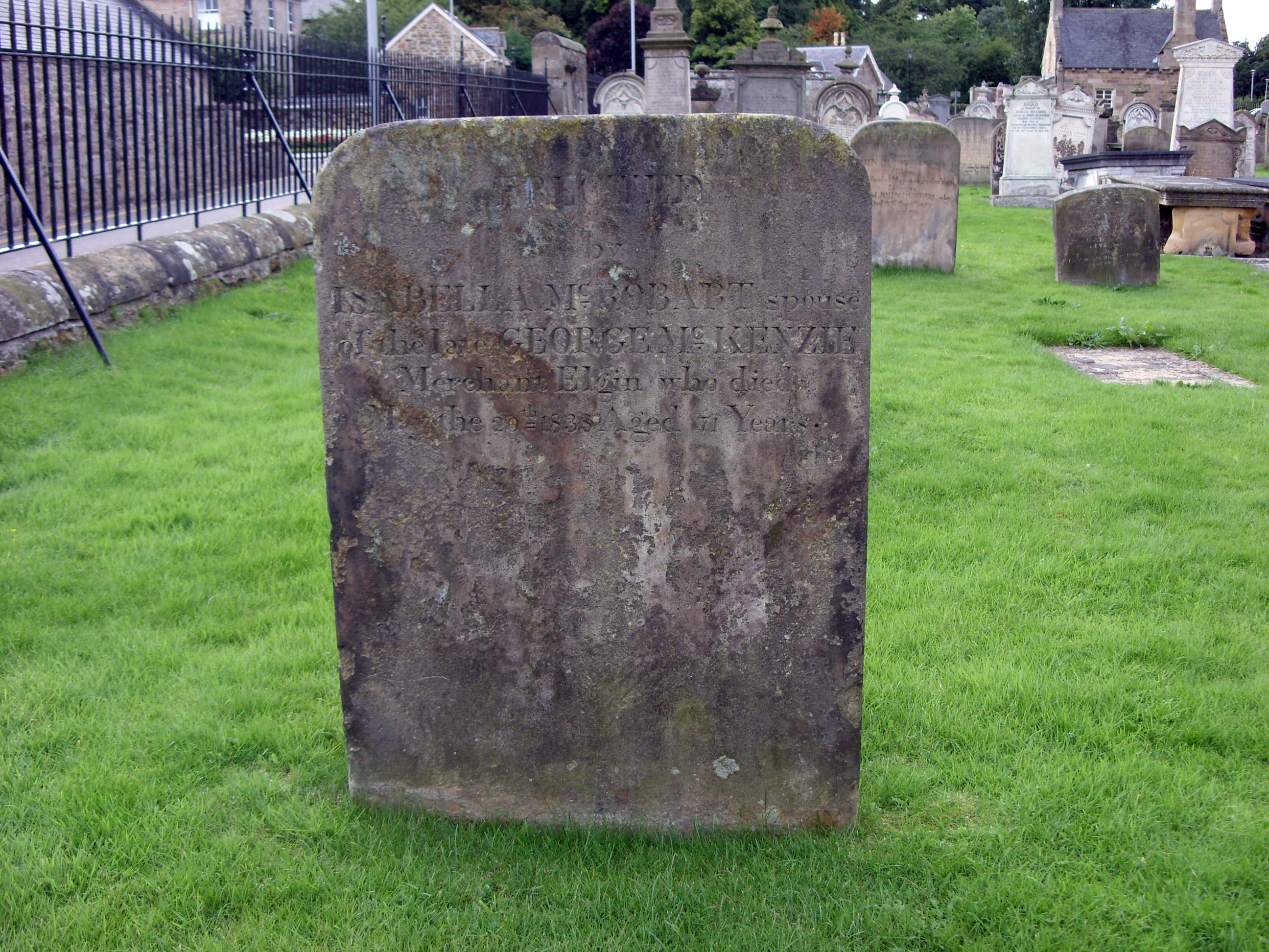 Elgin Cathedral Burial Ground