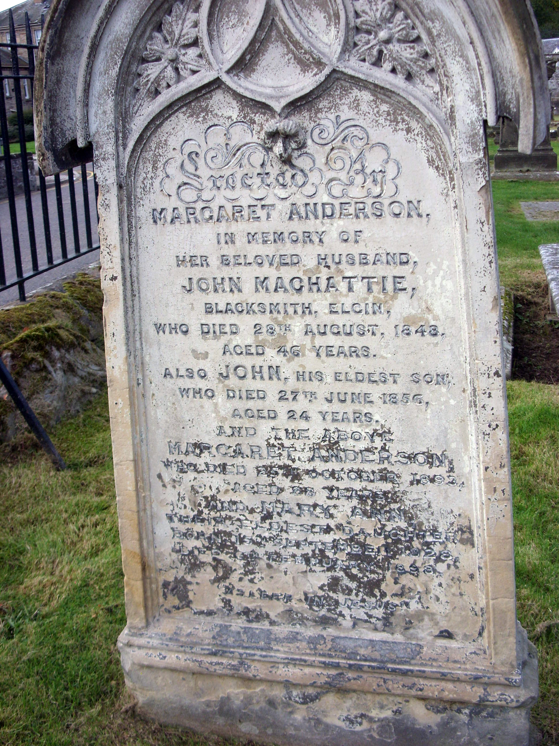 Elgin Cathedral Burial Ground