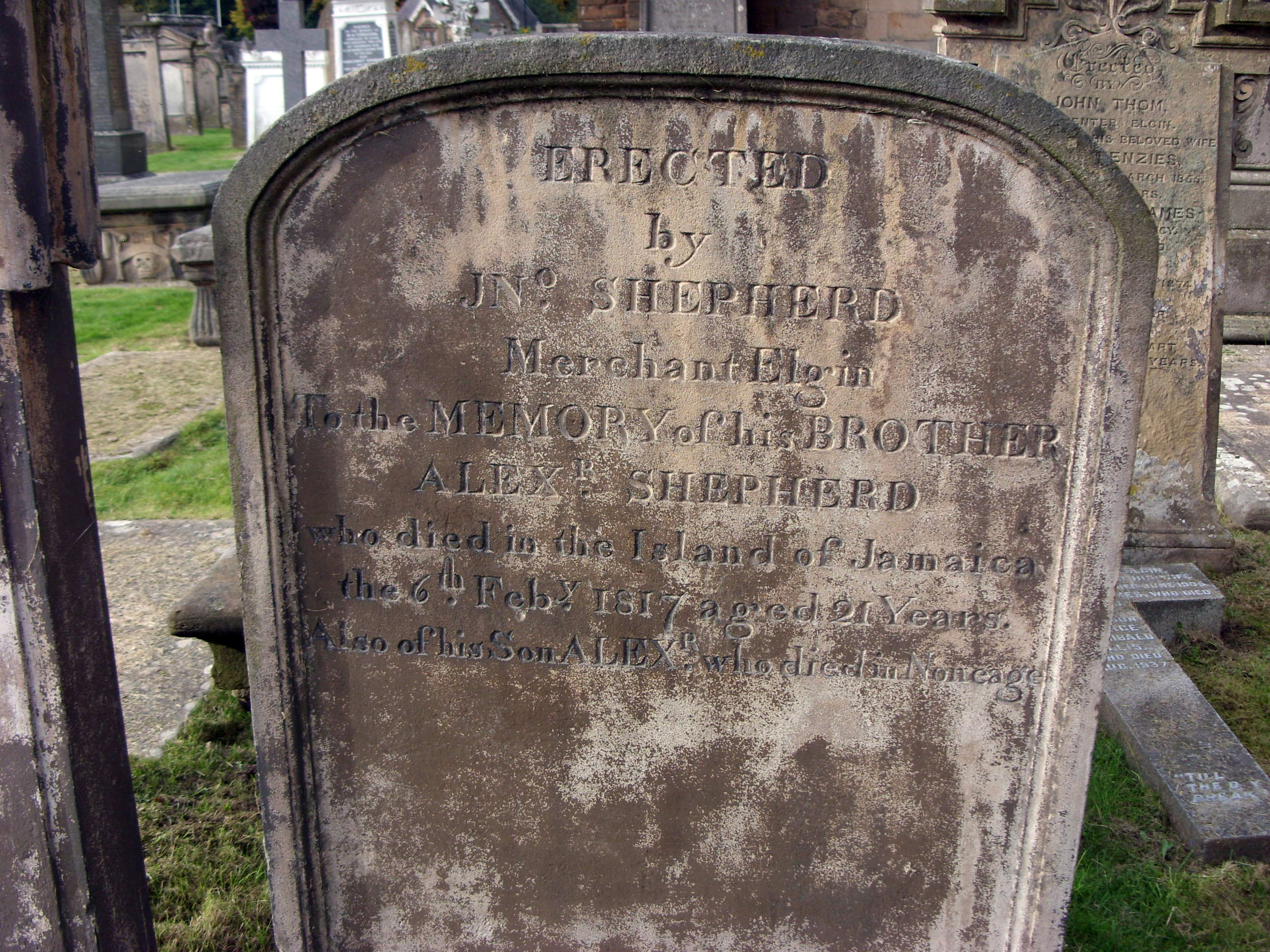 Elgin Cathedral Burial Ground