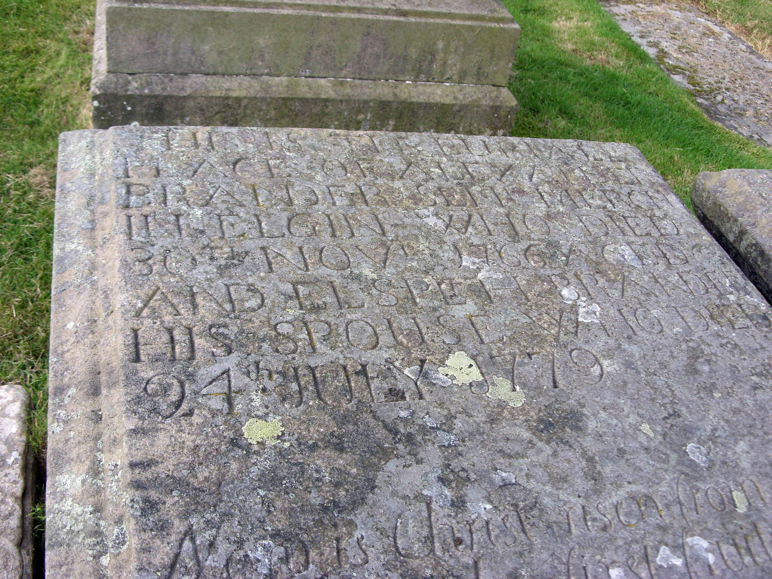 Elgin Cathedral Burial Ground