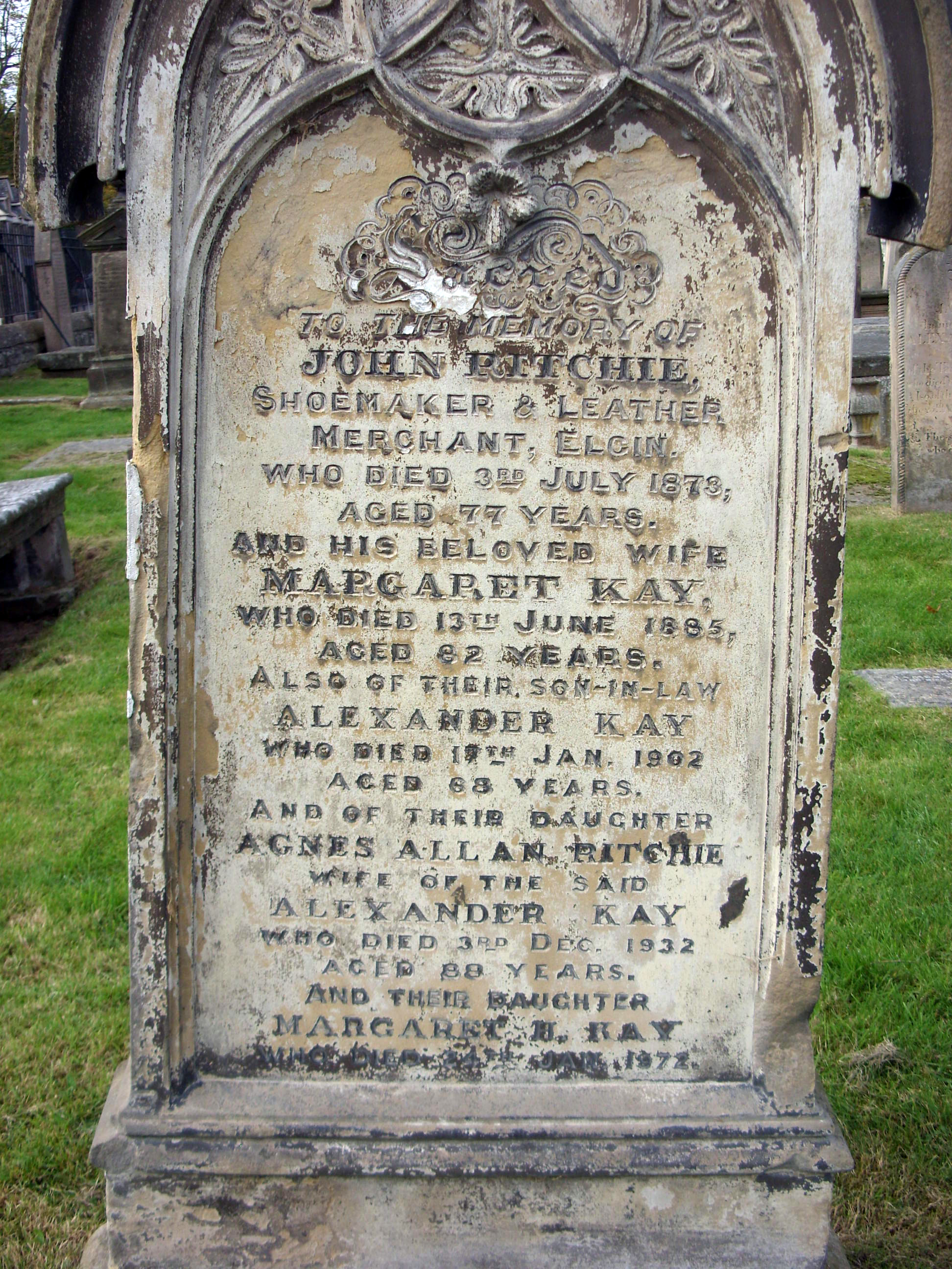 Elgin Cathedral Burial Ground
